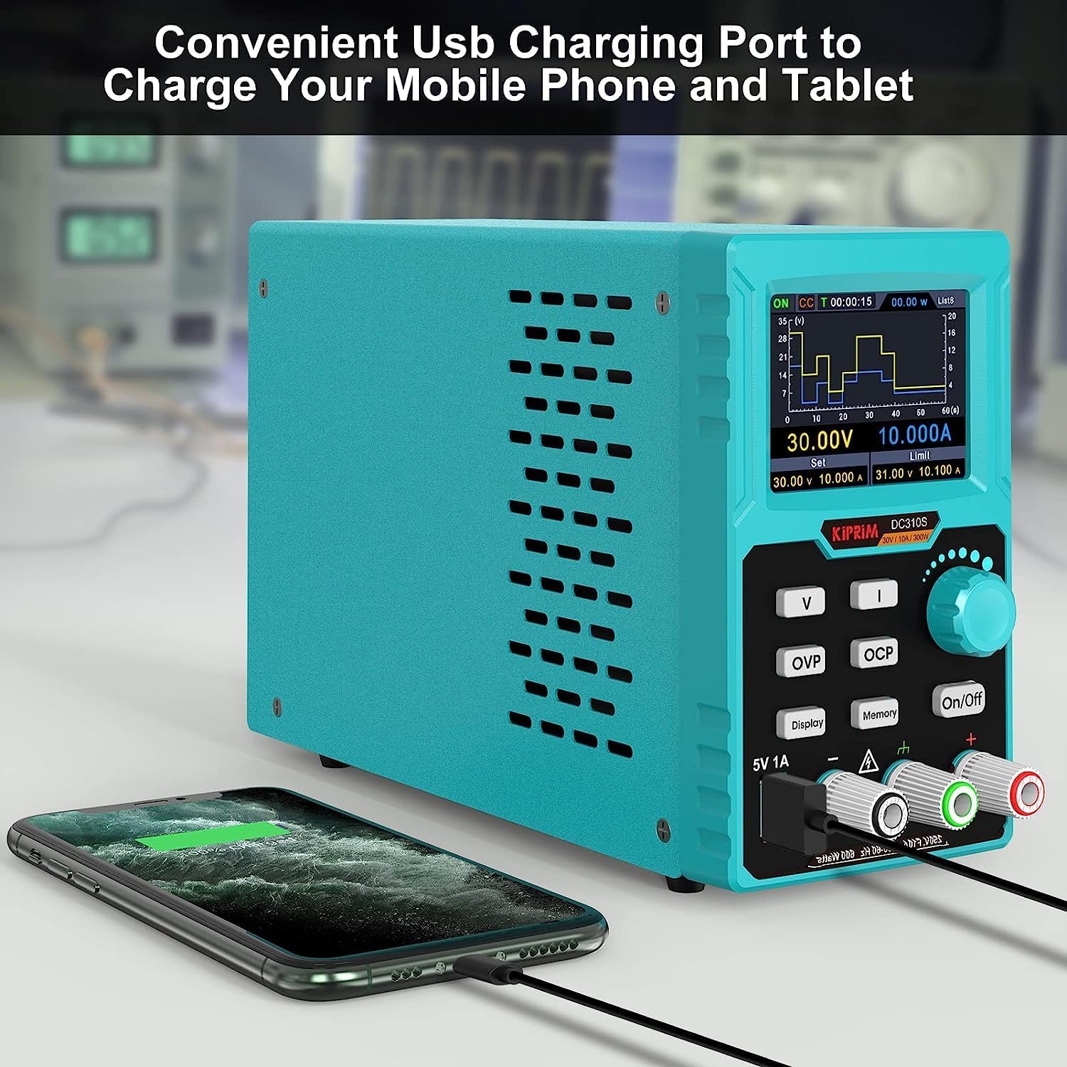 Kiprim Programmable DC Power Supply (0‑30 V, 0‑10 A) | PSU