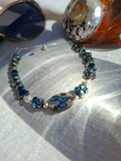 Mermaid's Dream: Abalone Shell & Hematite Bracelet