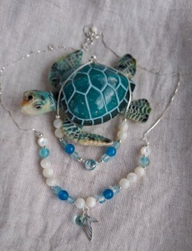 Ocean's Guardian: Original MTSey Fin Necklace or Bracelet