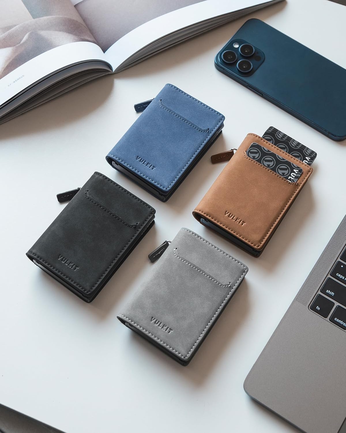 VULKIT Card Holder With Card Window | RFID Wallet