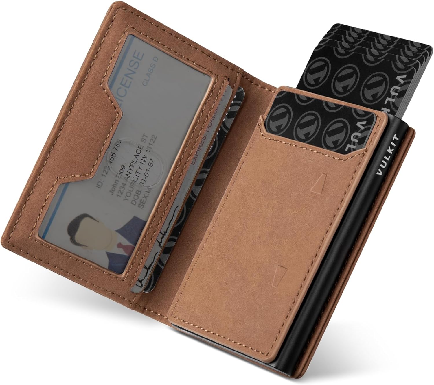VULKIT Card Holder With Card Window | RFID Wallet