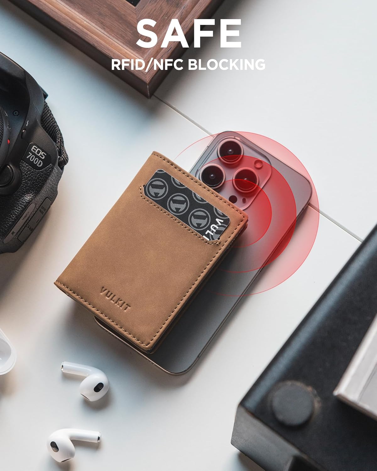 VULKIT Card Holder With Card Window | RFID Wallet