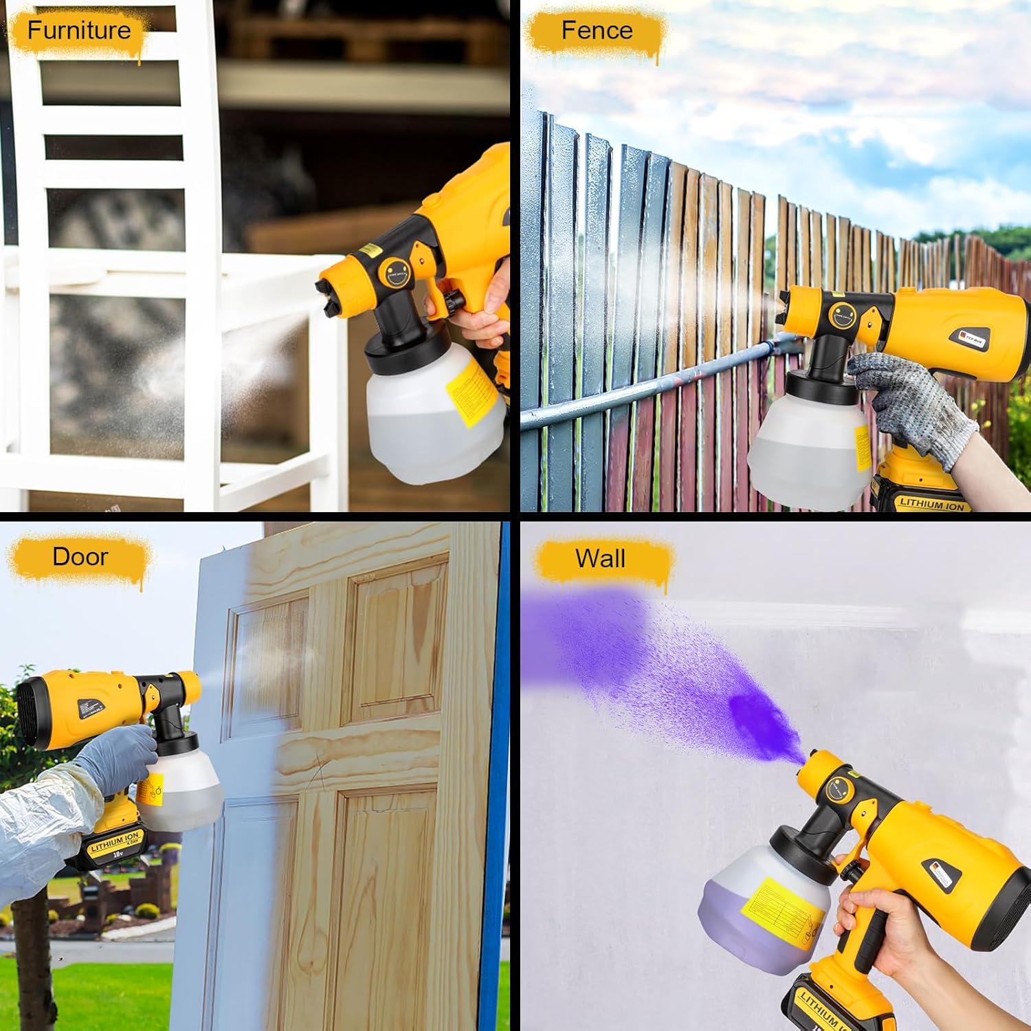 YEX-BUR Cordless Paint Sprayer