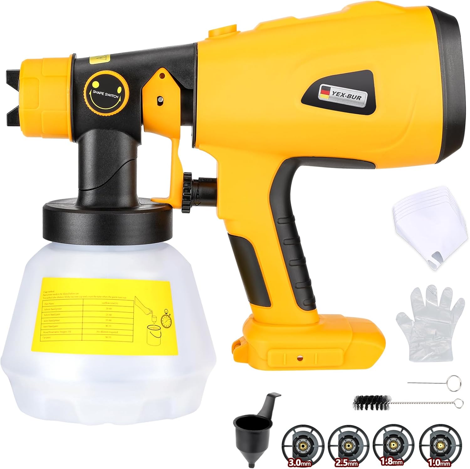YEX-BUR Cordless Paint Sprayer